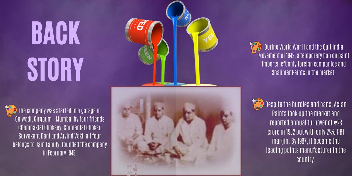 EDCDDUC's tweet photo. The fourth episode of the series uncovers the story behind Asian Paints Limited, an Indian multinational paint company headquartered in Mumbai, Maharashtra. The company, that is India's largest and Asia's third largest paints corporation.
#ecell #edcdduc #asianpaints #business https://t.co/uslhEdkSPL