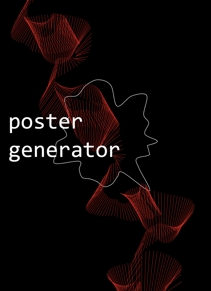 ctech_filmuni's tweet photo. The Poster Generator! It's a lovely website made by our students, Anna Eschenbacher and Zainab Tariq, as their final project for Creative Coding 1. You can create your own individual posters inspired by typical creative coding aesthetics here: https://t.co/wCbBN49GSS https://t.co/T9RO15zMNB