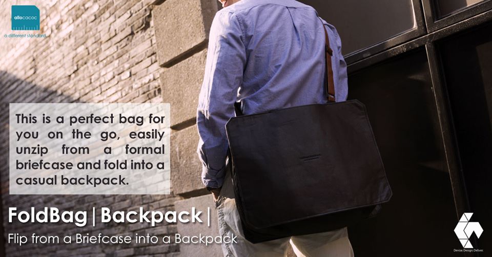 AllocacocIndia's tweet photo. Foldbag|Backpack| is simple, yet stylish appeal thats perfect fit for business, work, college, fun, and travel. It is convenient to carry and easily adapts to your needs.⠀
⠀
Visit us at https://t.co/hc7ug0z0ii
⠀
#allocacocindia #adifferentstandard #powerifyyourlife #foldbag https://t.co/lj1f3m89BS