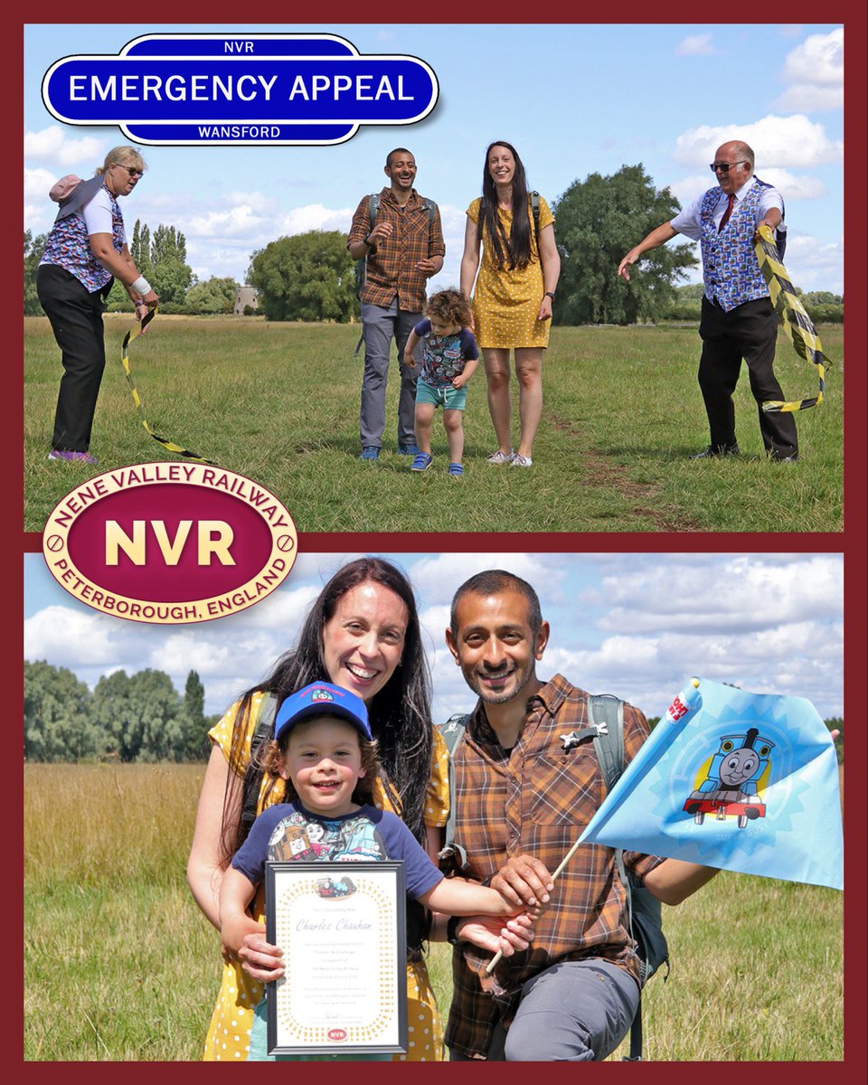 Charles Charity Walk Charles completed his charity walk in aid of the NVR emergency appeal yesterday and raised over a fabulous £350. Well done Charles we are all very proud of you and Thomas looks forward to seeing you soon to say Thank you. nvr.org.uk