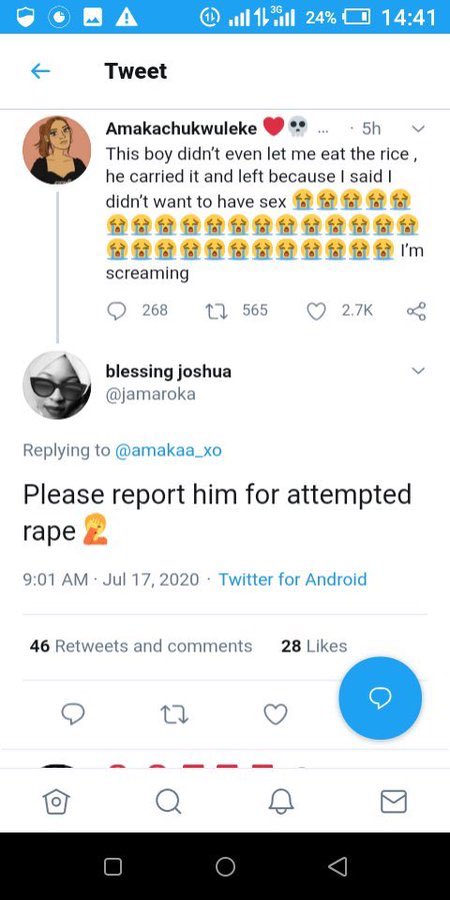 In our bid to stand against rape, we have empowered lunatics on Twitter. They know that mentioning any man's name alongside RAPE is enough to destroy him and they're capitalizing.They have driven a young man to his death for "nonphysical sexual assault."  #JusticeforIZU