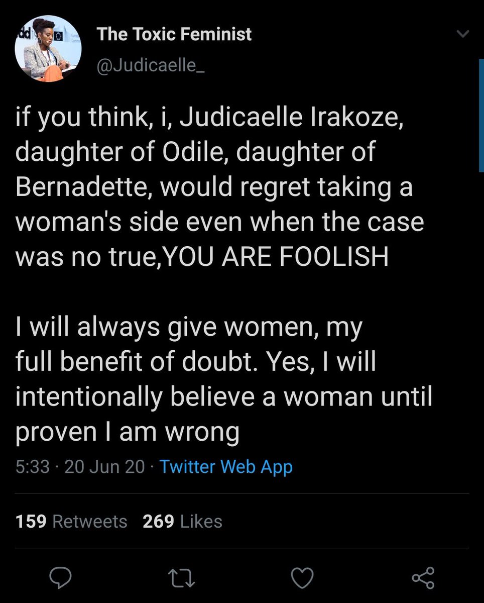 In our bid to stand against rape, we have empowered lunatics on Twitter. They know that mentioning any man's name alongside RAPE is enough to destroy him and they're capitalizing.They have driven a young man to his death for "nonphysical sexual assault."  #JusticeforIZU