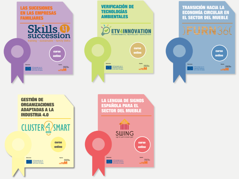 CETEM_CT's tweet photo. 🏝️Este verano formate con #ELERNIA y los cursos online #ERASMUSPLUS
💯It's free
👉Disponibles:
#Swing
#ETV
#Skills4succession
#FURN360
#Cluster4Smart
📎 https://t.co/VejSrZeeqH https://t.co/y5ZnZjZLIm