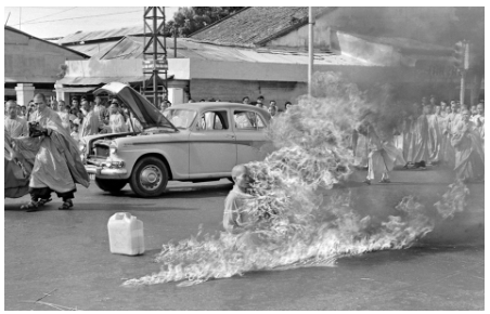 angelacaa's tweet photo. "Soon, thousands of people poured into the streets in open revolt against his administration. His military commanders began to disobey him. His advisers defied him...The image of the burning monk had broken the levee, and a flood ensued." https://t.co/MgOmRiwPAZ