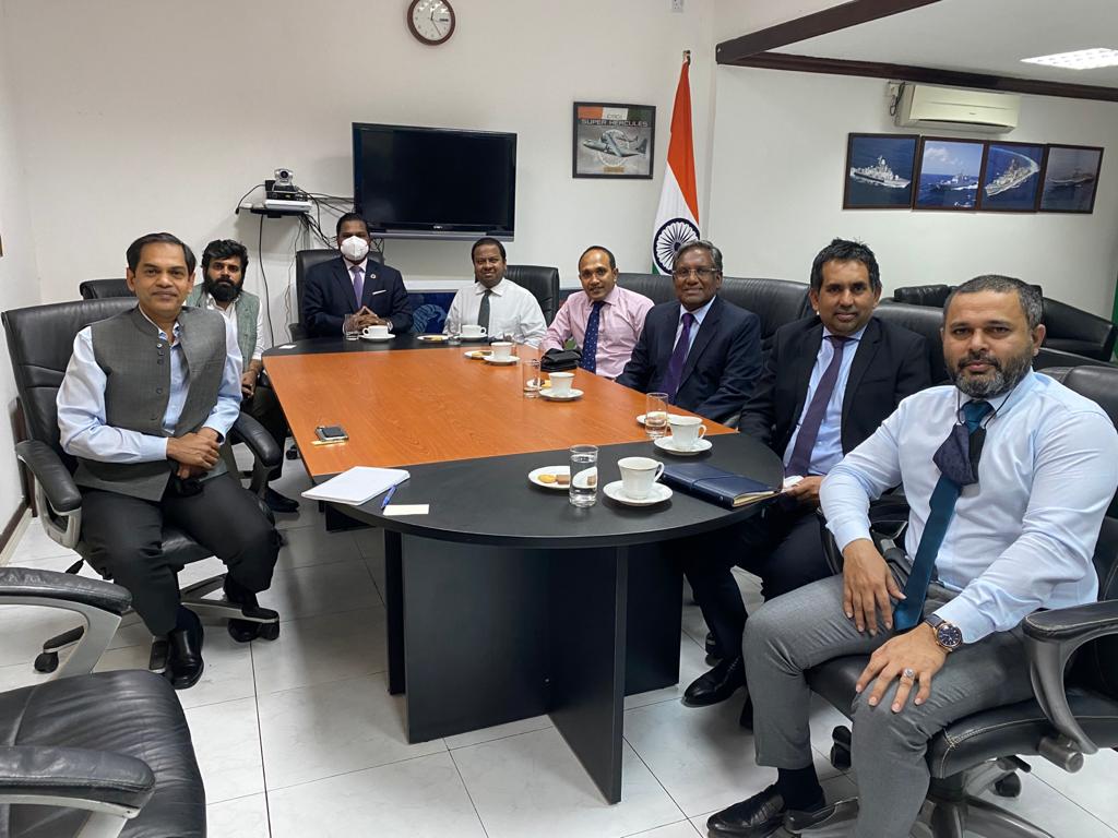 mundhu_maldives's tweet photo. Thankful for the audience with HC @sunjaysudhir of 🇮🇳 @ the Chancery. Discussed domestic development & bilateral ties. Learnt about proposed engagement of 🇮🇳 in strengthening 🇲🇻 institutions. #IndiaFirstPolicy @DrWaheedH @MJameelAhmed @em_saeed @Shiyamaldives @JSWaheed @MEAIndia https://t.co/cA8751F8Kc