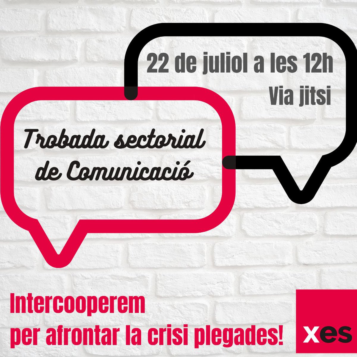 XES_cat's tweet photo. 📱👀 No ens podem trobar en persona, però tenim #EinesLliurESS per seguir en contacte: dimecres a les 12h esperem totes les sòcies del sector de la #comunicació per compartir necessitats i trobar estratègies conjuntes per tirar endavant.

✍Inscripcions a intercooperacio@xes.cat https://t.co/DqqQQdrZT1