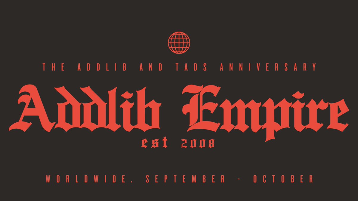In celebration of #TheAddlib's 12th and <a href="/TADSph/">The Addlib Dance Studio</a> 's 2nd Anniversaries, we give you:

#AddlibEmpire
Online Anniversary Camp + Dance Concert

September w/ a culminating online concert on October, "Addlib Empire" –  feat Addlib members WORLDWIDE!

Full details on July 31!