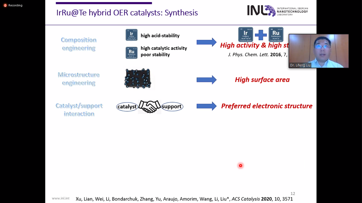 SCIONconf's tweet photo. We just started the online Conference with Dr Lifeng Liu. 
Talk Theme: #Nanostructured #iridium #catalysts with high #oxygen evolution performance for #PEM #water #electrolysis.

Register here: https://t.co/IFuXuYgixM

#SCION #Green #energy #GreenEnergy  #onlinelearning https://t.co/VX2QC7Vxcf