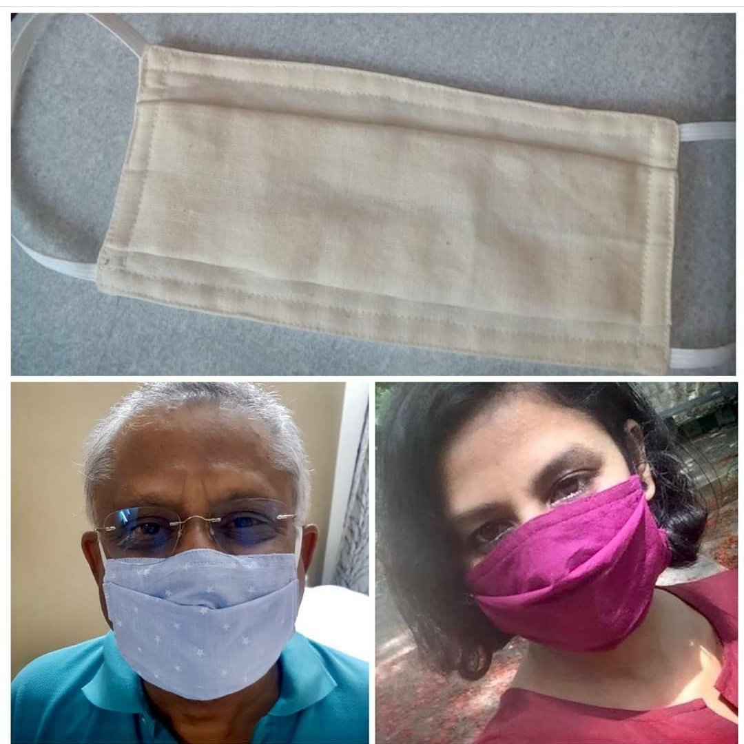 ahundredhands's tweet photo. The differently-abled production team of Diya Innovations with support from tailors in undeserved communities has created a range of 100%cotton #Masks, the proceeds of which go to support those with intellectual challenges #MasksForACause #SupportHandmade https://t.co/5z5KyOm1Z9