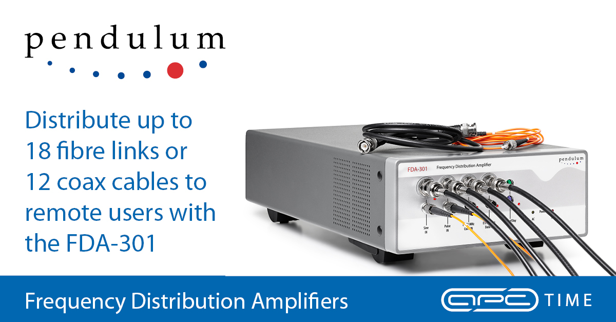 APCTechGroup's tweet image. The FDA-301 from @Pendulum_Instr is an economical solution for overcoming low-jitter transfer for the long-range distribution of frequency reference and/or time synchronisation signals.

ow.ly/W5rc50ACg4q

#FrequencyDistribution