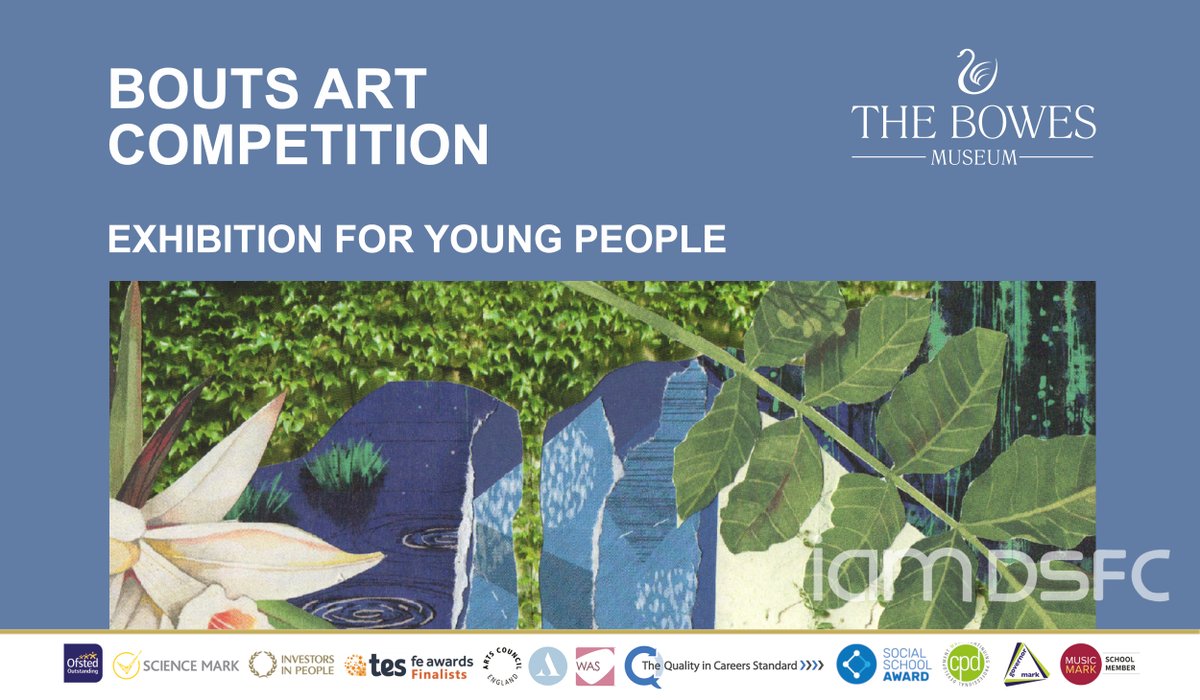 DSFCOfficial's tweet photo. EXHIBITION: 👀

Students from @DSFCArt have been successful in putting forward artworks for the #BoutsArtsCompetition at @TheBowesMuseum. 

You can view these daily 10.30 – 4.45
20th July - 31st August.

#inspiredbybouts
#secondariescreate
#culturematters https://t.co/JTE4b1h1sj