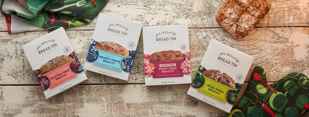 McCambridge1945's tweet photo. Our bread tin bakery kits are available in the UK for delivery via @Ocado
With mixing bag and bread tin included, all you need to do is add milk!
Choose from hearty white, soda bread, gluten free bread and fruit loaf.
https://t.co/JC0LnfrDBU #messfreebaking https://t.co/f8GciRAKvj
