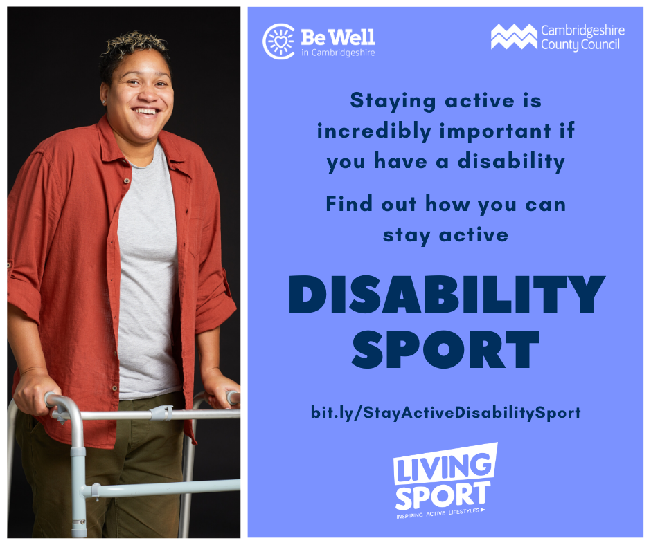 Unsure of how you can get moving during lockdown? 

The Lets Get Moving Cambridgeshire team are here to help! <a href="/LetsGMCambs/">Let's Get Moving!</a> - They provide tailored support to help you get moving in a way that best suits your needs. 

#DisabilitySport #StayActive orlo.uk/DisabilitySpor…