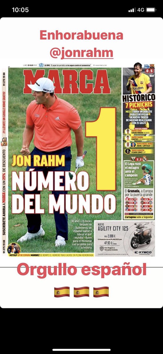 elenis1984's tweet photo. Enhorabuena @JonRahmpga @josebadelcarmen #TeamRahm https://t.co/geQGuGOpUw