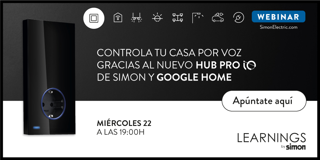 SimonElectricES's tweet photo. 💬¿Sabías que puedes controlar tu casa a través de Google Home gracias al nuevo #SimoniO?

💡 Si quieres descubrir como, no te pierdas el webinar que organizamos este miércoles a las 19 h. ¡Regístrate aquí!👇

https://t.co/Txf0NyS5A4 https://t.co/FV5ySdkZtr