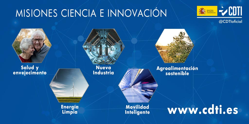 📢ÚLTIMOS DÍAS para presentar tu propuesta a la convocatoria del programa #MisionesCienciaeInnovación con 95 millones de euros en ayudas para grandes proyectos de I+D empresarial👇

🗓️ hasta el 23 de julio
➡️bit.ly/2Axx7ag

#AyudasCDTI #FEDER #FondosFEDER