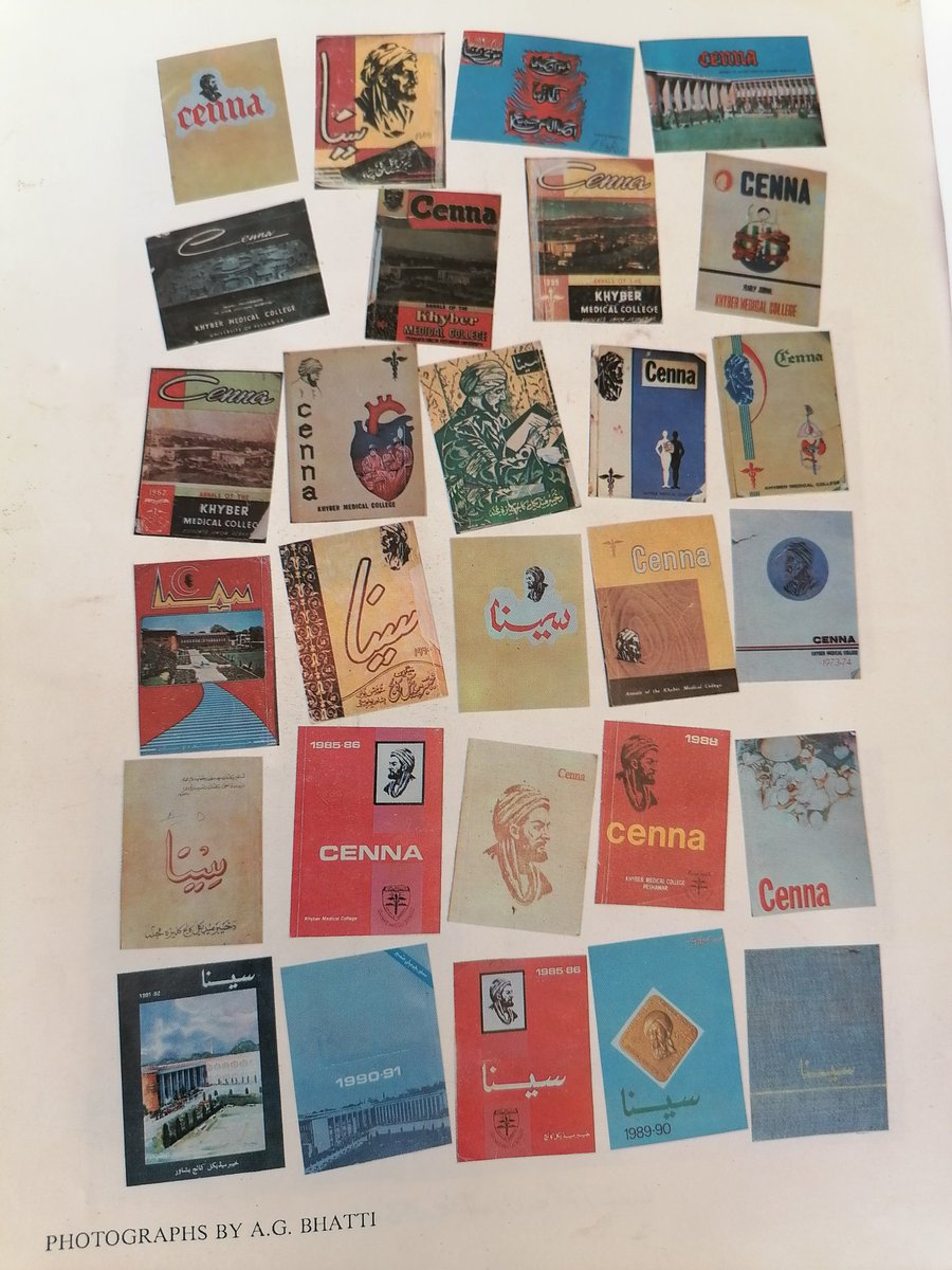 lachvi's tweet photo. My Collection of #Cenna magazine of #KhyberMedicalCollege when I was a final year student. I published these pics in Cenna 1993 & donated this collection to Library of KMC, few copies were photocopied as owners were reluctant to donate.
Pics were taken by Late AG Bhatti
#Avicenna https://t.co/B6Q5R3TPnA