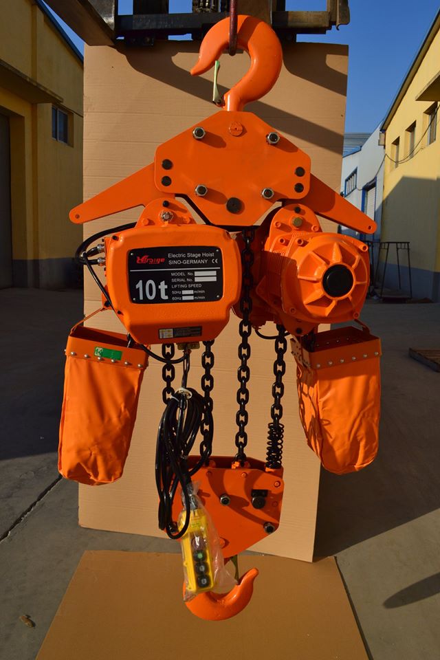 Welcome to contact me if you are interested in our electric chain hoist.
weight capacity:0.3ton to 20tons
whatsapp/wchat:+86 13930229613
email:hoist1@cyhoist.com