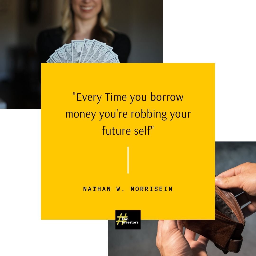 FunInvestors's tweet photo. If you can do without it, why borrow? Learn to live by your means to enjoy financial freedom later.
#DebtFreeLife #FinancialFreedom #FunInvestors #WealthCreation https://t.co/lBRe6Gj94W