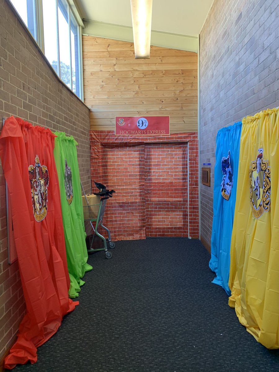 lyndall_hayton's tweet photo. Making learning fun in a year that has been so tough. Stage Two’s Platform 9 3/4 is ready to go for term 3. Well done to our amazing teachers @Bonnyrigg_PS  @deanlove86 @MSiokos @BecWest81 @Ly_Huynh_ @nathdavis11 https://t.co/83wkrRJSuH