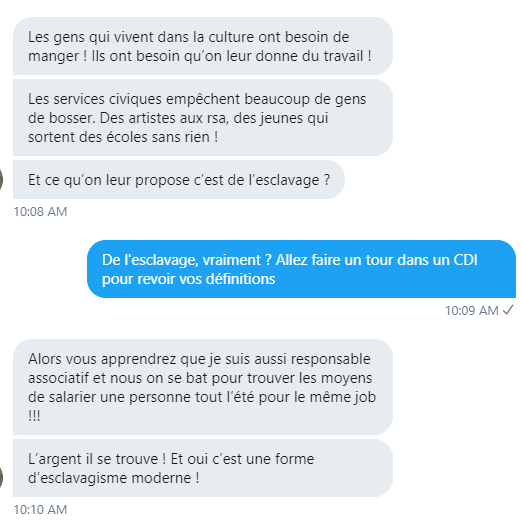 MsieurLeProf's tweet photo. Well zat escalatède quickly. Même quand on on RT une annonce y'a des gens qui trouvent le moyen de venir chercher la merde c'est fou <3 https://t.co/Rs9JNE35zN