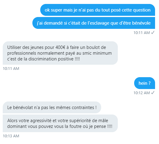 MsieurLeProf's tweet photo. Well zat escalatède quickly. Même quand on on RT une annonce y'a des gens qui trouvent le moyen de venir chercher la merde c'est fou <3 https://t.co/Rs9JNE35zN