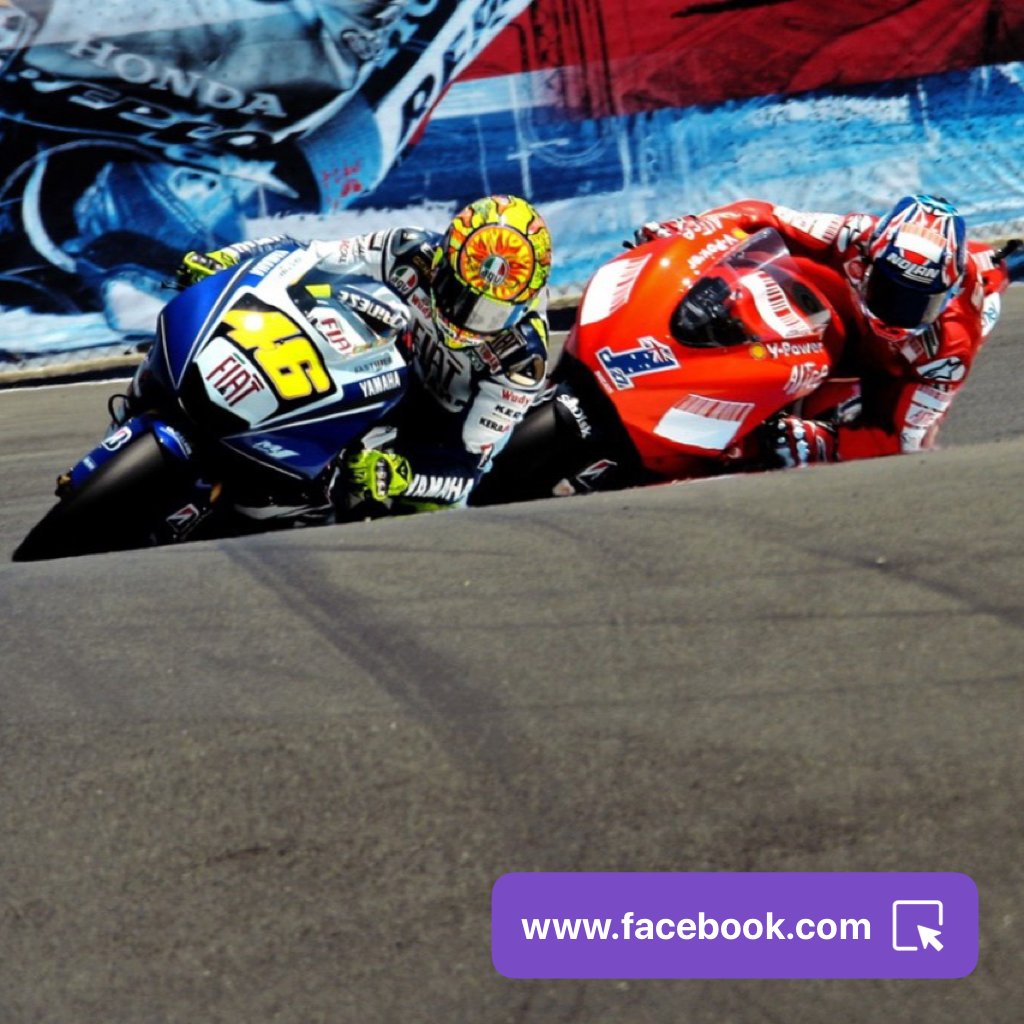 MotoGP's tweet photo. 12 years ago today, @ValeYellow46 and @Official_CS27 produced a battle that #MotoGP fans will never forget! ⚔️

In the end, The Doctor was the King of the Corkscrew! 👑

#OnThisDay