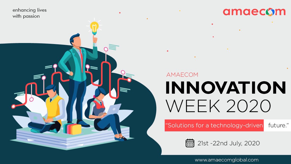 Amaecomglobal's tweet photo. The Amaecom Innovation week is an annual event poised to initiate new
methods / techniques of improving standards at amaecom and to better our services to you. #amaecomglobal https://t.co/AIikhbB21l