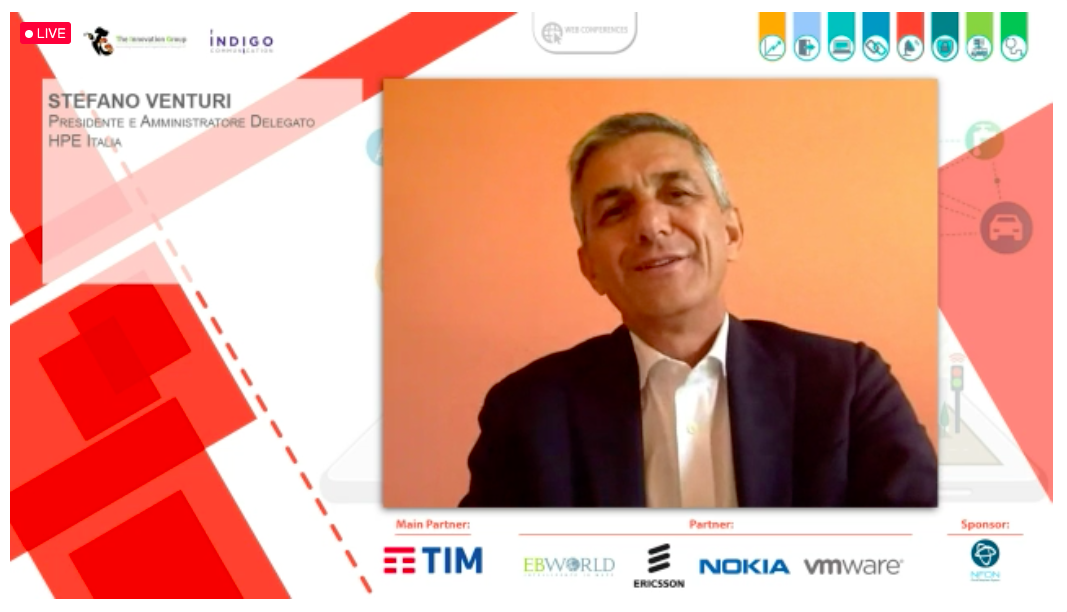 La parola passa ora a Stefano Venturi <a href="/stefano_venturi/">Stefano Venturi</a>, Presidente e Amministratore Delegato, HPE Italia <a href="/HPE_IT/">HPE Italy</a>

Il valore del #5G sta anche nella valorizzazione del dato, valore sia per il TELCO che per gli utenti e clienti: un 5G aperto

#TIGdigitaly #LaVisioneDeiLeader