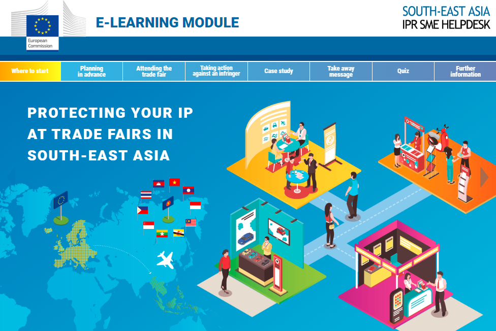 ipSEAsia's tweet photo. 🔔 [E-Learning Module Releases]
➡️ Check out our latest ELM on Protecting your IP at Trade Fairs in South-East Asia: https://t.co/p4FynaDtmL

#SEAHD  #ELM  #IntellectualProperty  #KnowBeforeYouGo https://t.co/cp8DzG3hr0