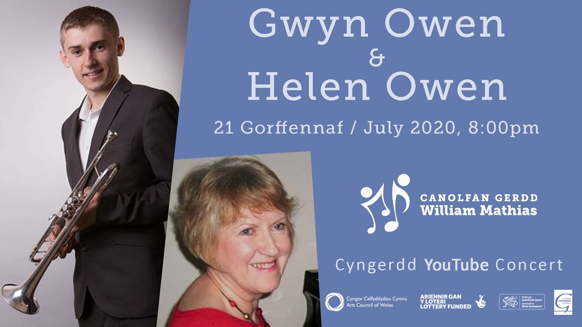cgwmathias's tweet photo. Yr wythnos hon mae gennym gyngerdd arbennig gan fam a mab. Mae Helen Owen yn diwtor piano yn CGWM, a mynychodd ei mab Gwyn nifer o gyrsiau hyfforddiant y Ganolfan cyn mynd ymlaen i astudio’r trwmped yn yr Academi Gerdd Frenhinol yn Llundain. 
https://t.co/5sf81Vz54g https://t.co/5uzYOIQqnv