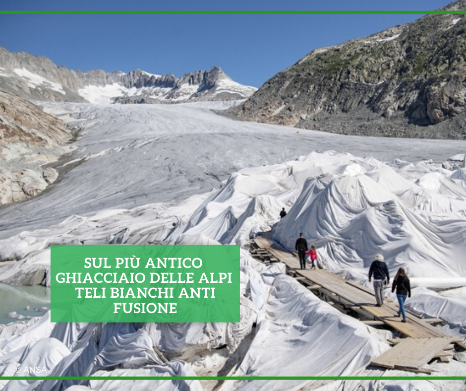 ansa_2030's tweet photo. Speciali #teloni bianchi ricoprono il più vecchio ghiacciaio delle #Alpi, il #Rhone in #Svizzera, con la cruciale missione di prevenirne lo #scioglimento. È l'immagine che si presenta ai #turisti in visita a questo gigante bianco.
#ANSAAmbiente
➡ https://t.co/WzWzyiJOgQ https://t.co/D2EGoqPxJo