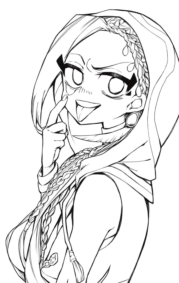 フォロワーさんと線画交換してもらう予定のジャミル描き終わった〜!手が遅すぎるけどあと2枚線画交換してもらえる予定だからまた新たに2枚描けるの嬉しい?線画交換始めてだからどの辺まで線描いていいのかわからんかったw