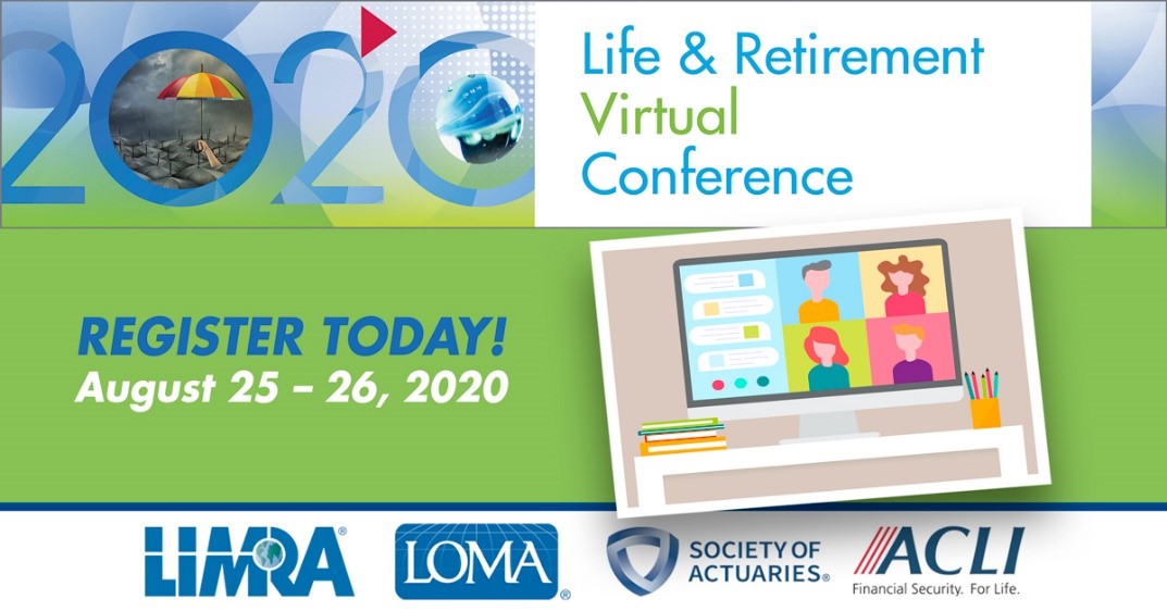 LIMRA's tweet photo. 2020 Life and Retirement Virtual Conference to Look at Leading Through Uncertainty:
https://t.co/p7X2o0ZxJn
#LifeConf #RetireConf @SOActuaries @ACLINews @LOMA_Updates https://t.co/TNbfVAfuq0