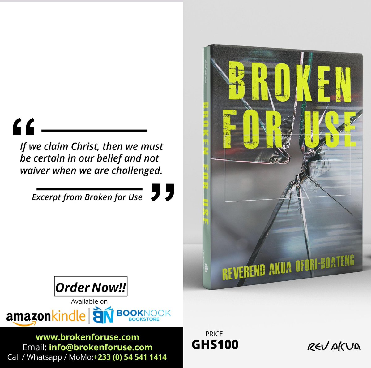 rev_akua's tweet photo. BROKEN FOR USE is a book I would forever treasure!
Visit and https://t.co/qeLAkFsjYd and grab a copy
Purchase on Amazon:https://t.co/gCPS72oCNa
You can also get a copy at Book nook Bookstore
#BrokenForUse
#RevAkua #MuchAnticipated #somethingnew https://t.co/PomJgSv3Xb