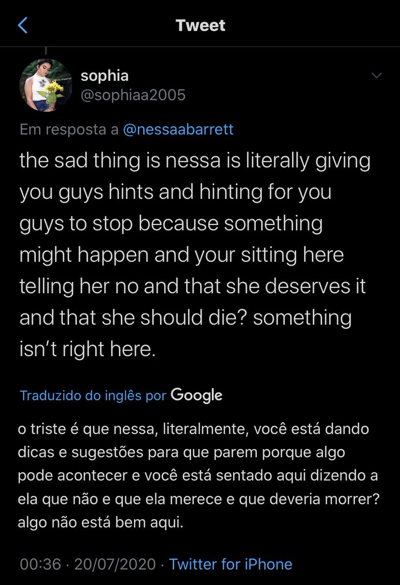 expondofamosos's tweet photo. Nessa Barrett tem curtido alguns tweets com frases como “Nessa está dando dicas (...) alguém deve ajudar Nessa antes que seja tarde” e também alguns mandando ela se m4t4r, como “eu gostaria que você se fosse para sempre (...) espero que eles te mat&amp;m” 😬 https://t.co/rJF6R3JmSj