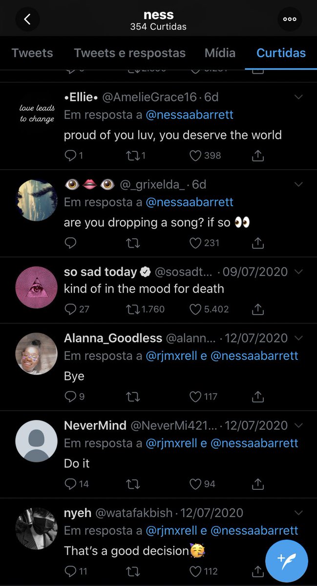 expondofamosos's tweet photo. Nessa Barrett tem curtido alguns tweets com frases como “Nessa está dando dicas (...) alguém deve ajudar Nessa antes que seja tarde” e também alguns mandando ela se m4t4r, como “eu gostaria que você se fosse para sempre (...) espero que eles te mat&amp;m” 😬 https://t.co/rJF6R3JmSj