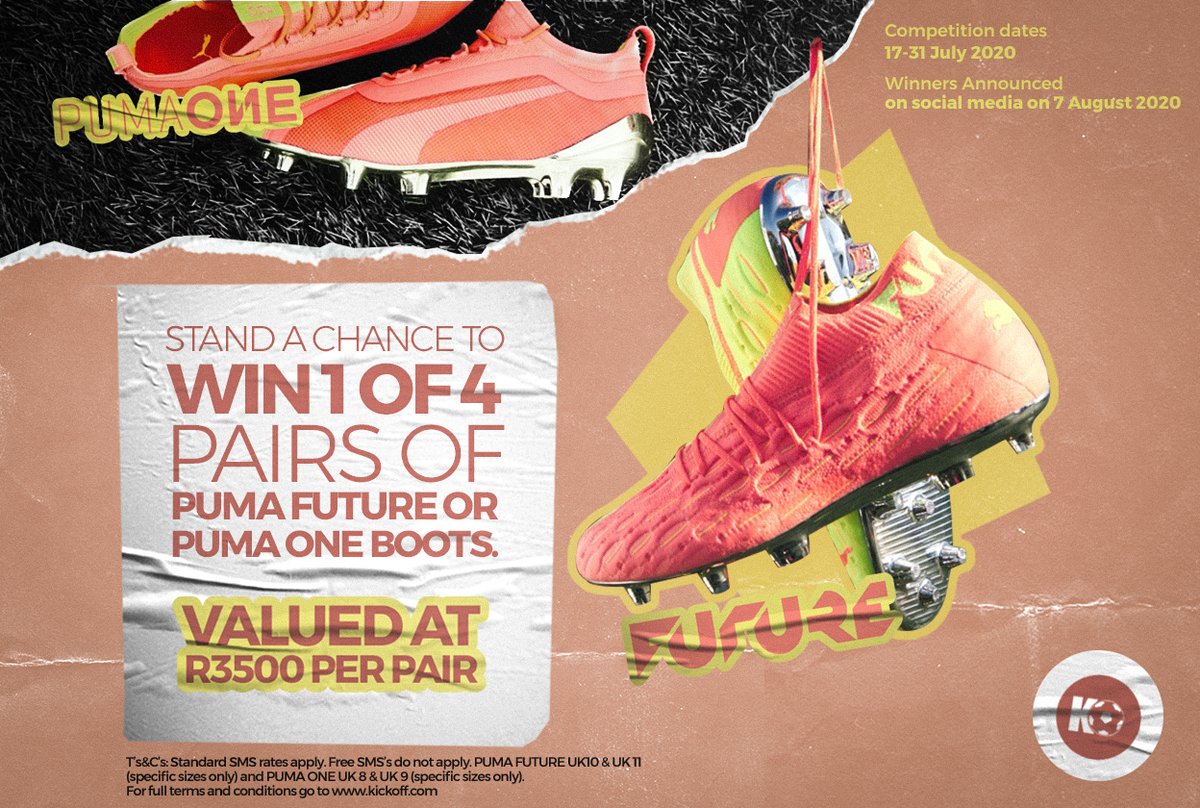 KickOffMagazine's tweet photo. You could be the WINNER of 1️⃣ of 4️⃣ Puma Future or Puma ONE boots!
Enter here 👉 https://t.co/xc0J1PqZcc
#PumaOne #PumaFuture https://t.co/OKjTzCKIb7