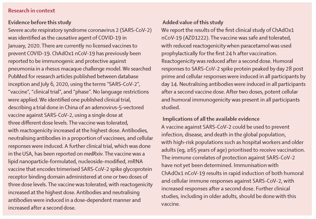 NEW—UK’s  #COVID19 vaccine is safe and induces an immune reaction, according to preliminary results  https://hubs.ly/H0sK2Km0 