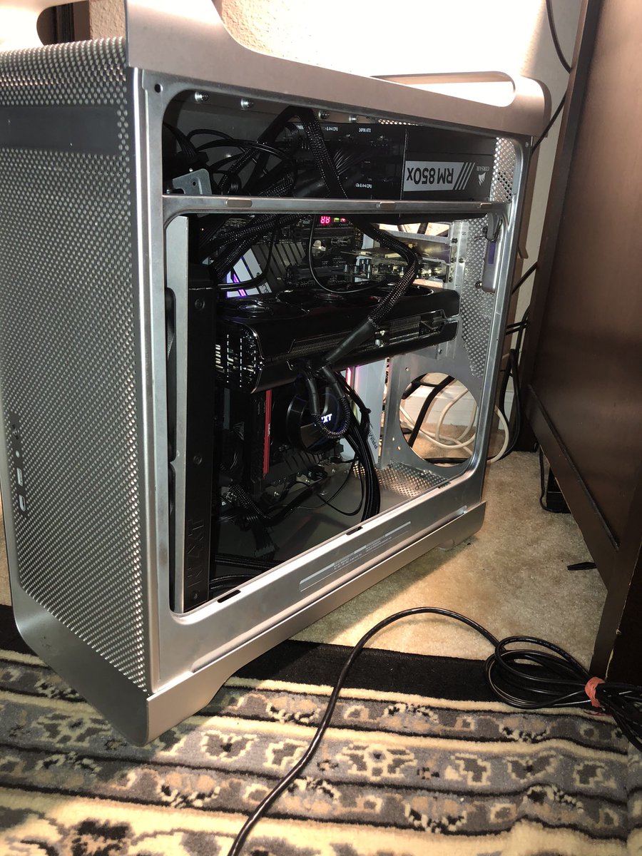 cheese grater conversion almost done. i9-9940x, RX 5700xt