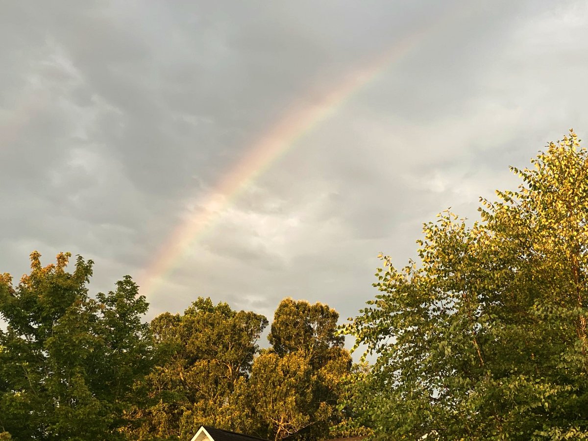 centenaryonline's tweet photo. A beautiful symbol of Hope for a wonderful day. This rainbow was in the sky at 6:55 this morning. May the Good News of Hope surround you on your Monday. https://t.co/H5VIsZp45R