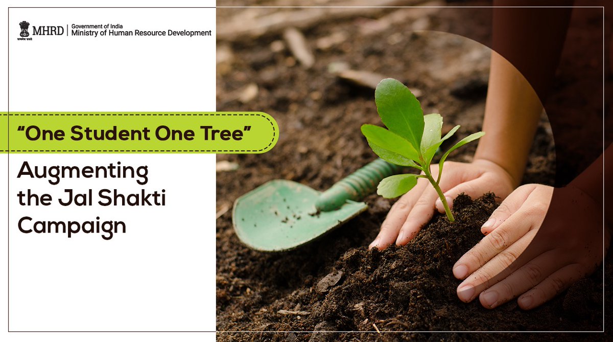 Read my article: “One Student One Tree” – Augmenting the Jal Shakti Campaign.
bit.ly/OneStudentOneT…
#OneStudentOneTree
#JalShaktiAbhiyan
#NurturingNature