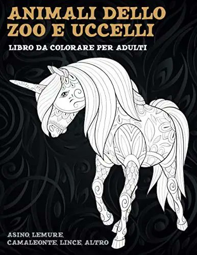 Pdf Epub Animali Dello Zoo E Uccelli Libro Da Colorare Per Adulti