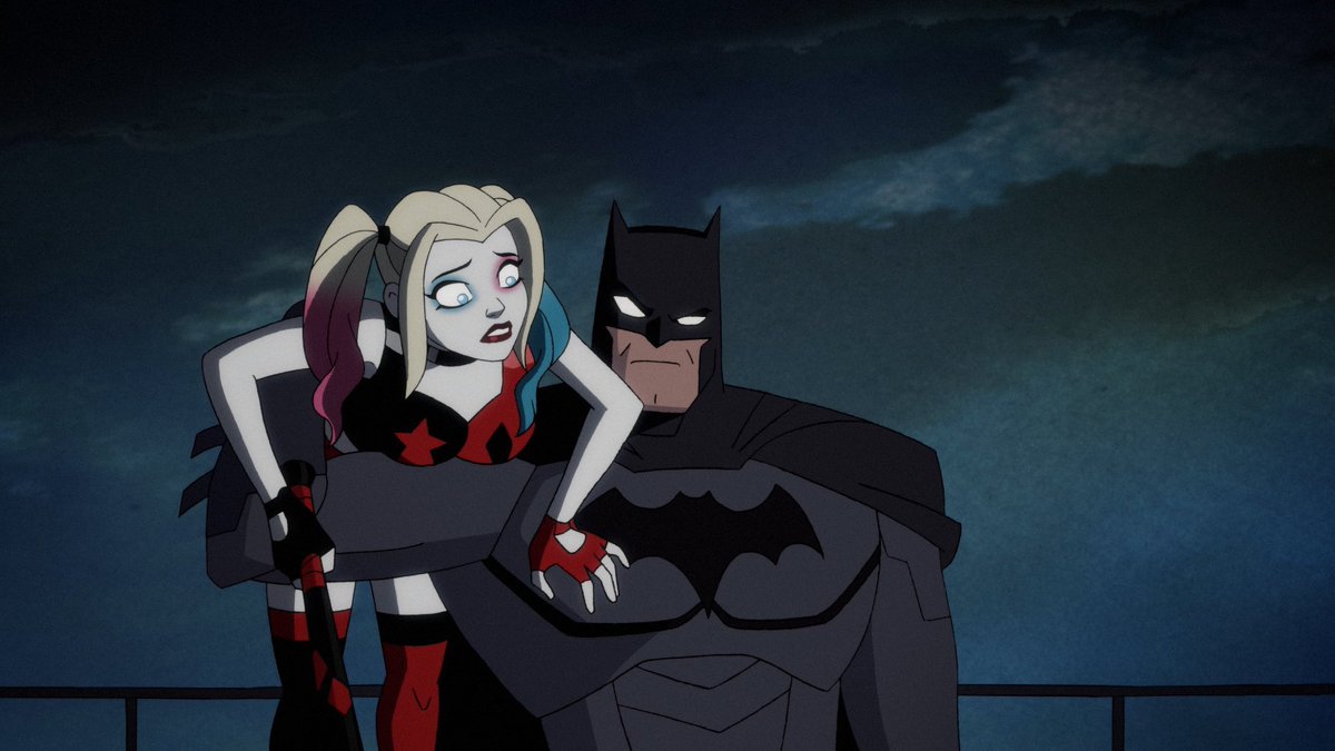 Comic vs TV show Batman picking up Harley Quinn like a childpic.twitter.com...