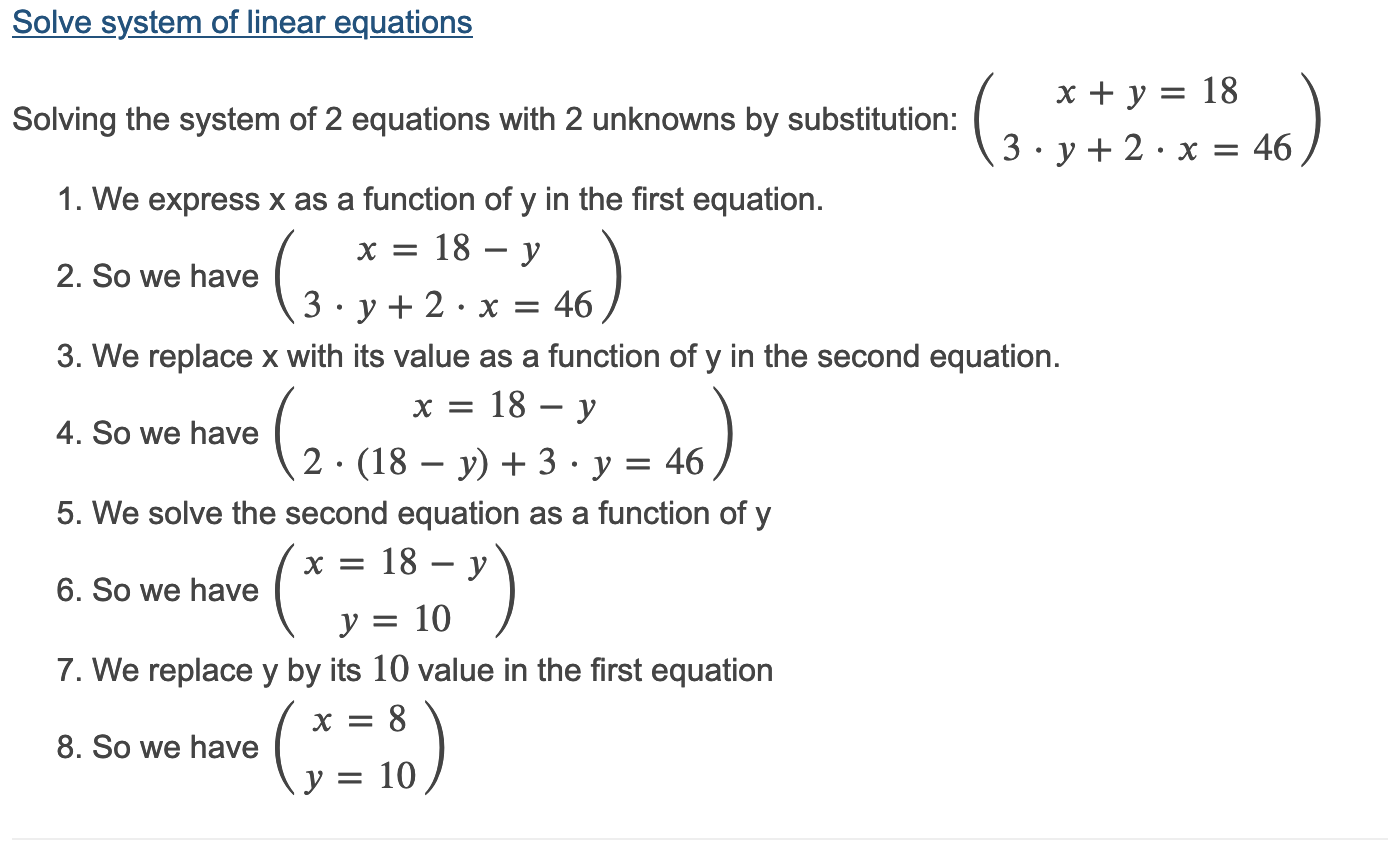 Solving on sale equation online
