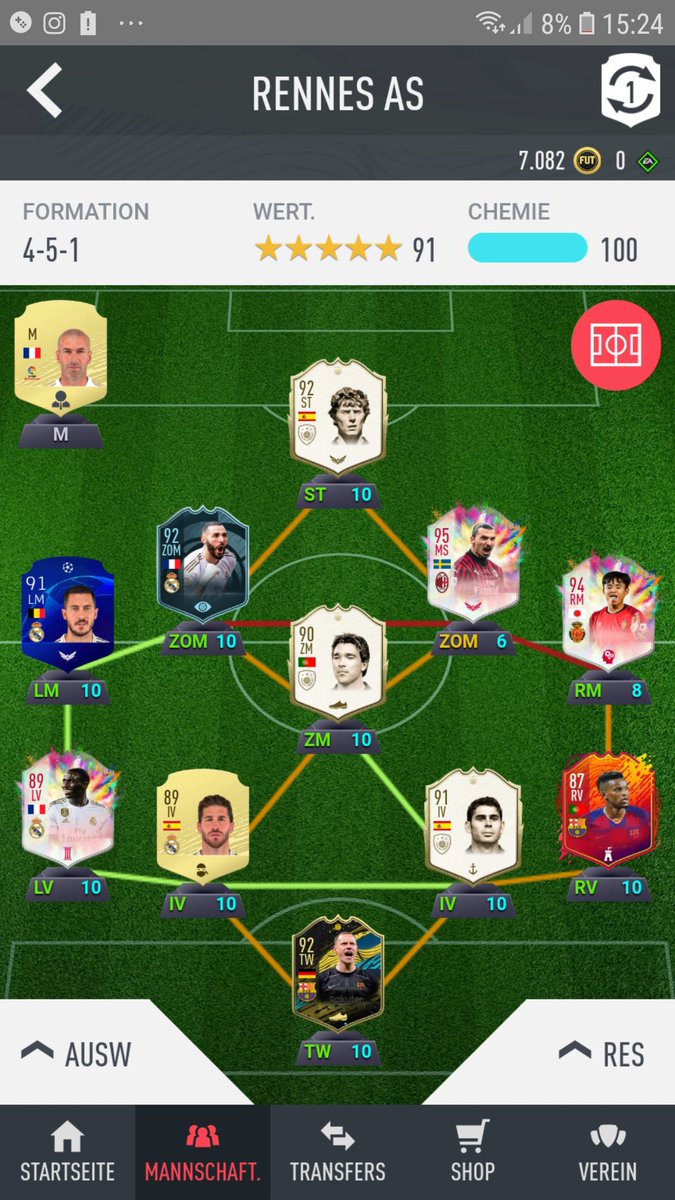 LenzLe4's tweet photo. #SheeshTeam das ist mein team alle untauschbar ausser semedo ter stegen ramos und griezmann budget 100k danke im vorraus https://t.co/ayodTSqAUU