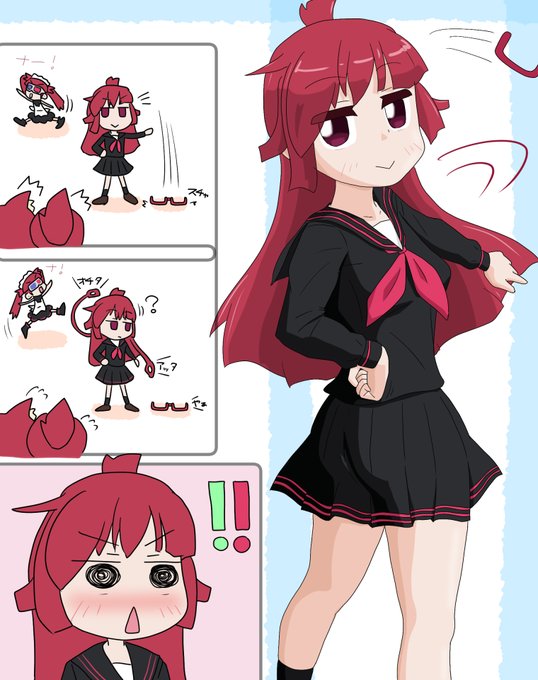 りょくちゃんは正義
メガネ8日目
「さぁ、推理再開じゃん(クル」
ヒュー スチャ
(あ、落ちたにゃ)
「何の音じゃん…?」
『メガネ アッタ』『オチタ』
(これはスゴイ恥ずかしいパターン!?)

「!!!!」

ミツカッテヨカッタネ
#ケムリクサファンアート 