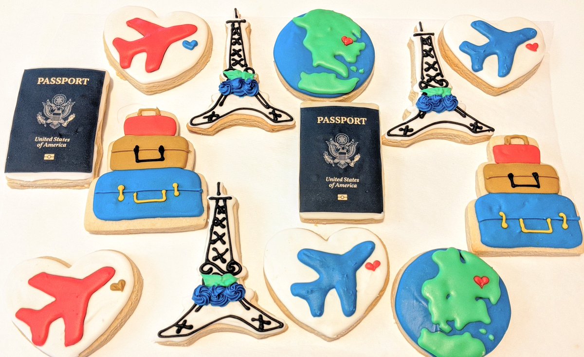 LAngel444's tweet photo. Bon Voyage Sugar Cookies ❤️✈️🌏🗾🇬🇭🇯🇲🧳🛃🍪
#WNY #sugarcookies #desserts https://t.co/ByLTxWrpQz