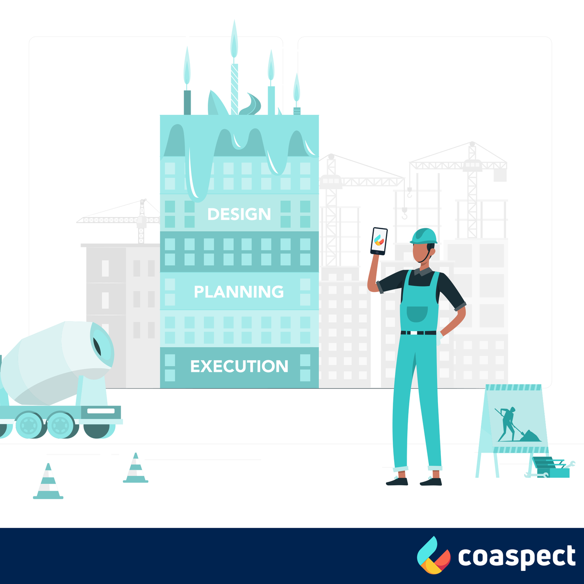 Coaspect's tweet photo. Every part of the #construction process feels like a piece of cake when you use #Coaspect. Tranform the way you build, and give your productivity a boost with Coaspect.
Sign-up for a free trial &amp; experience for yourself: https://t.co/GJMWg2tqw9 

#EverythingIsCake #cake #Trends https://t.co/7m1tvVU17a