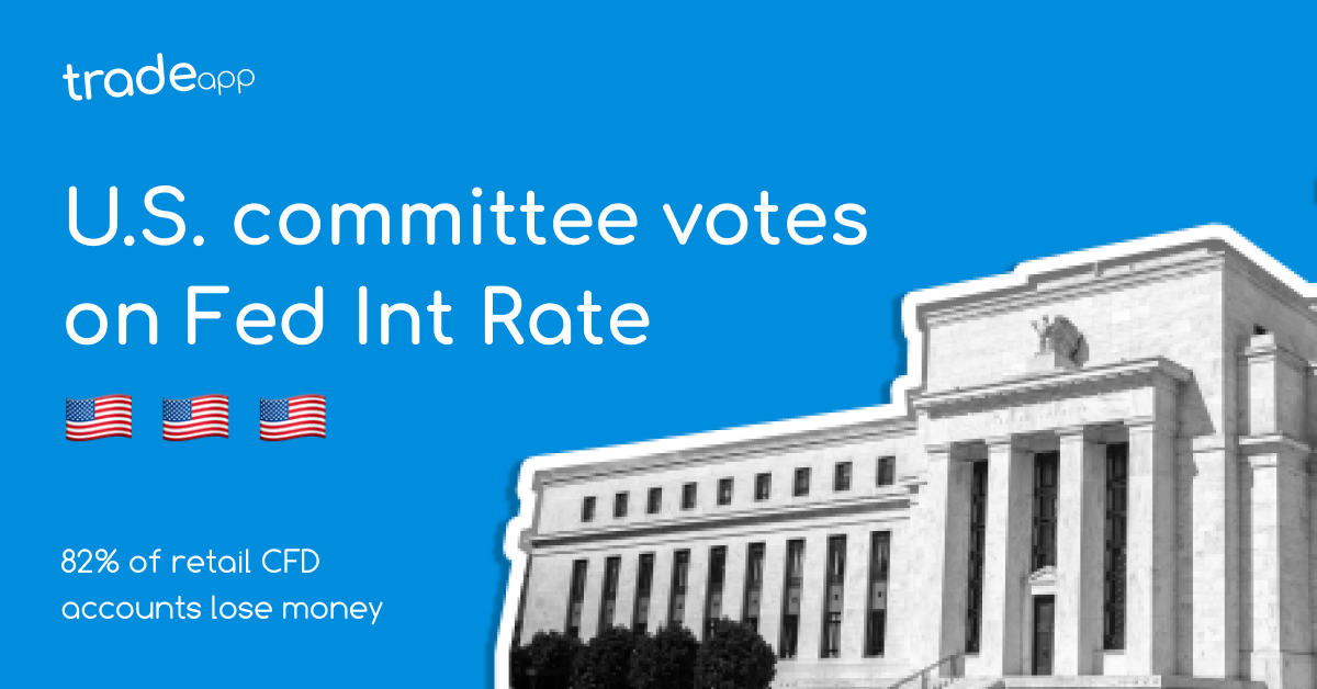 TradeApp_IT's tweet photo. Fed Interest Rate Decision to be announced today, at 18:00h GMT

La decisione sul tasso d’interesse della FED sarà annunciata oggi, alle 18:00h GMT

#TradeApp #Forex #Trade #Italia #CFD #USA #OnlineTrading #FOMC https://t.co/3uazmi0DLx